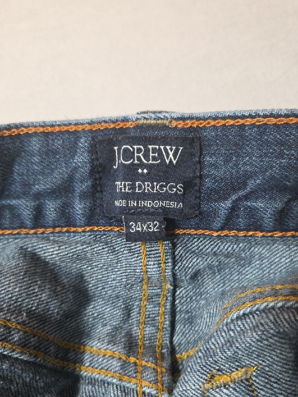 J. Crew The Driggs 100% Cotton Straight Leg Jeans Size 34 - Picture 7 of 10